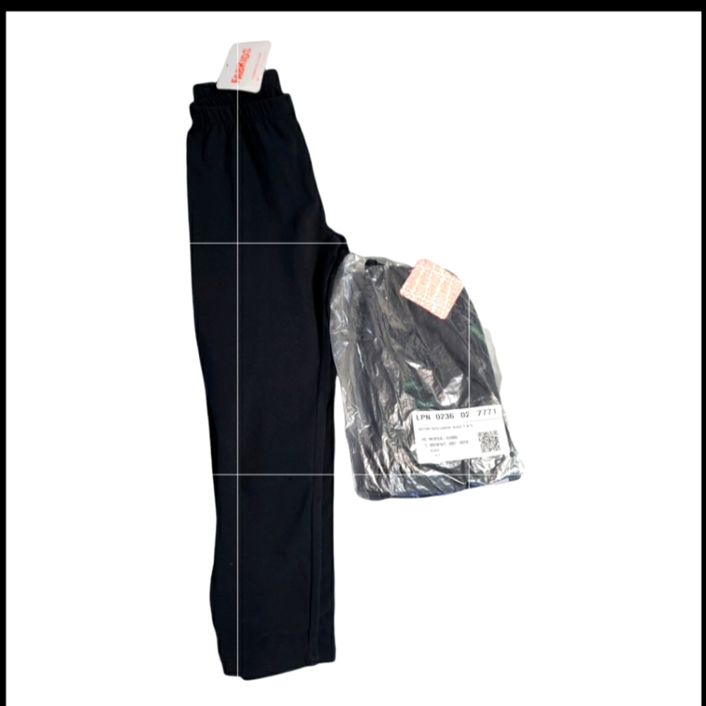2 PAIRS GIRLS KIDS SIZE SMALL 6/7 NEW ONE STILL IN PACKAGING BLACK JUST FAB